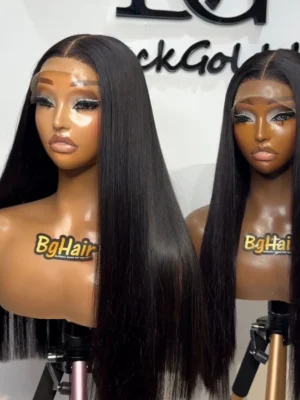 Luxe Straight - 5 BY 5 SWISS - 300 - BlackGold Hair
