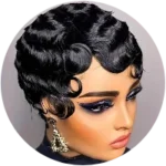 Short Hair Wigs - human hair extensions authentic texture Nigeria