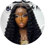 Curly human hair wig full volume BG Hair