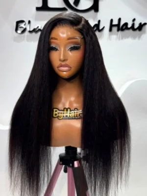 Kinky Straight Wig 22_ -