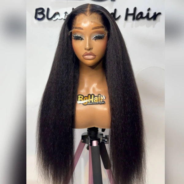 Kinky Straight Wig 26" M Hairline - Image 2